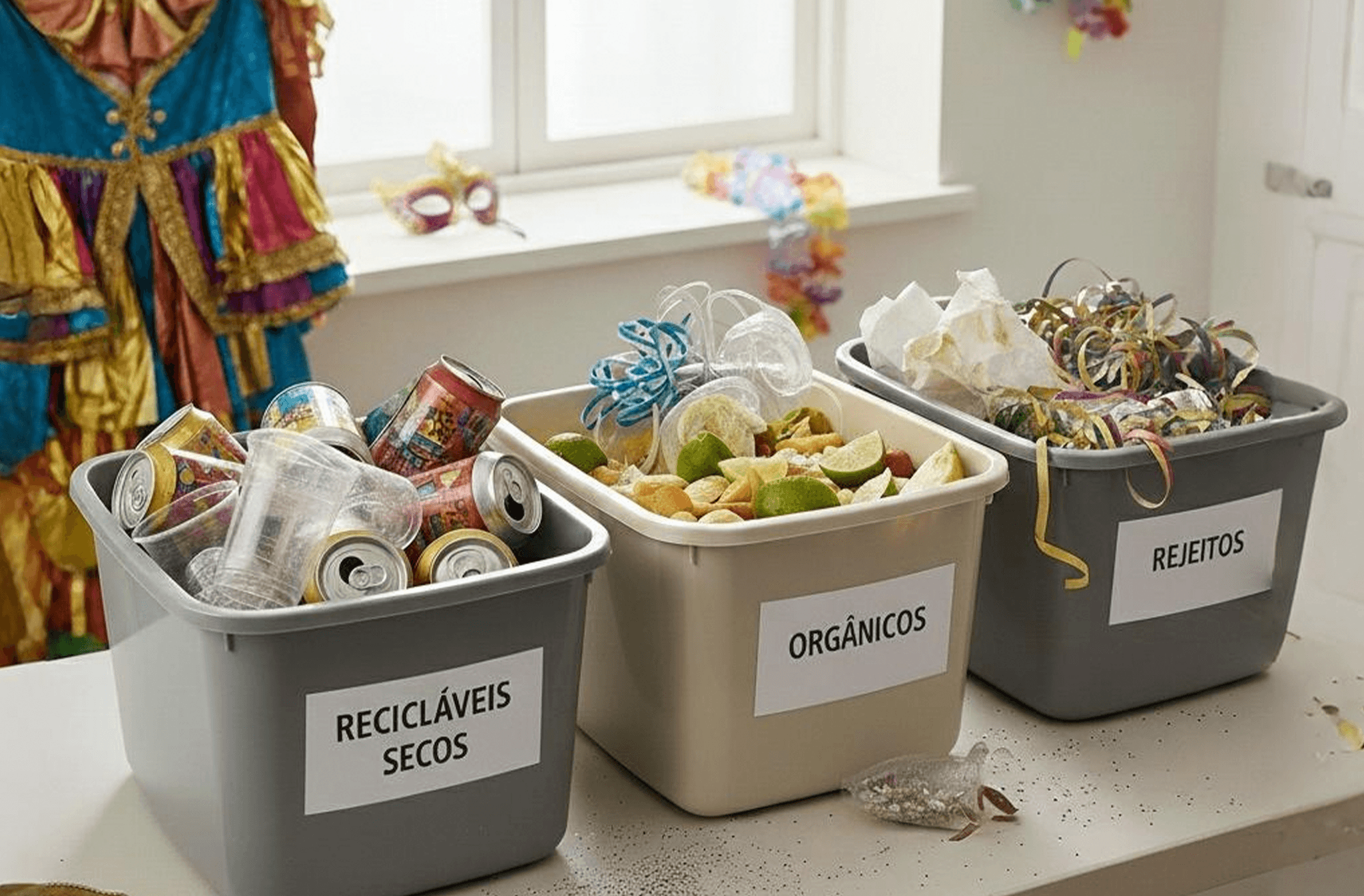 Carnaval consciente- Separação de resíduos pós-carnaval